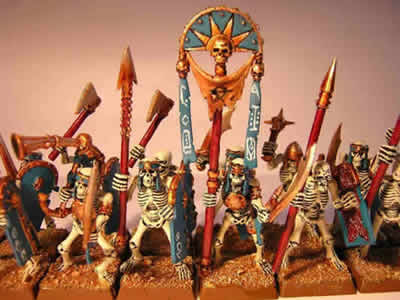 Warhammer Tomb Kings Skeleton Warriors Regiment