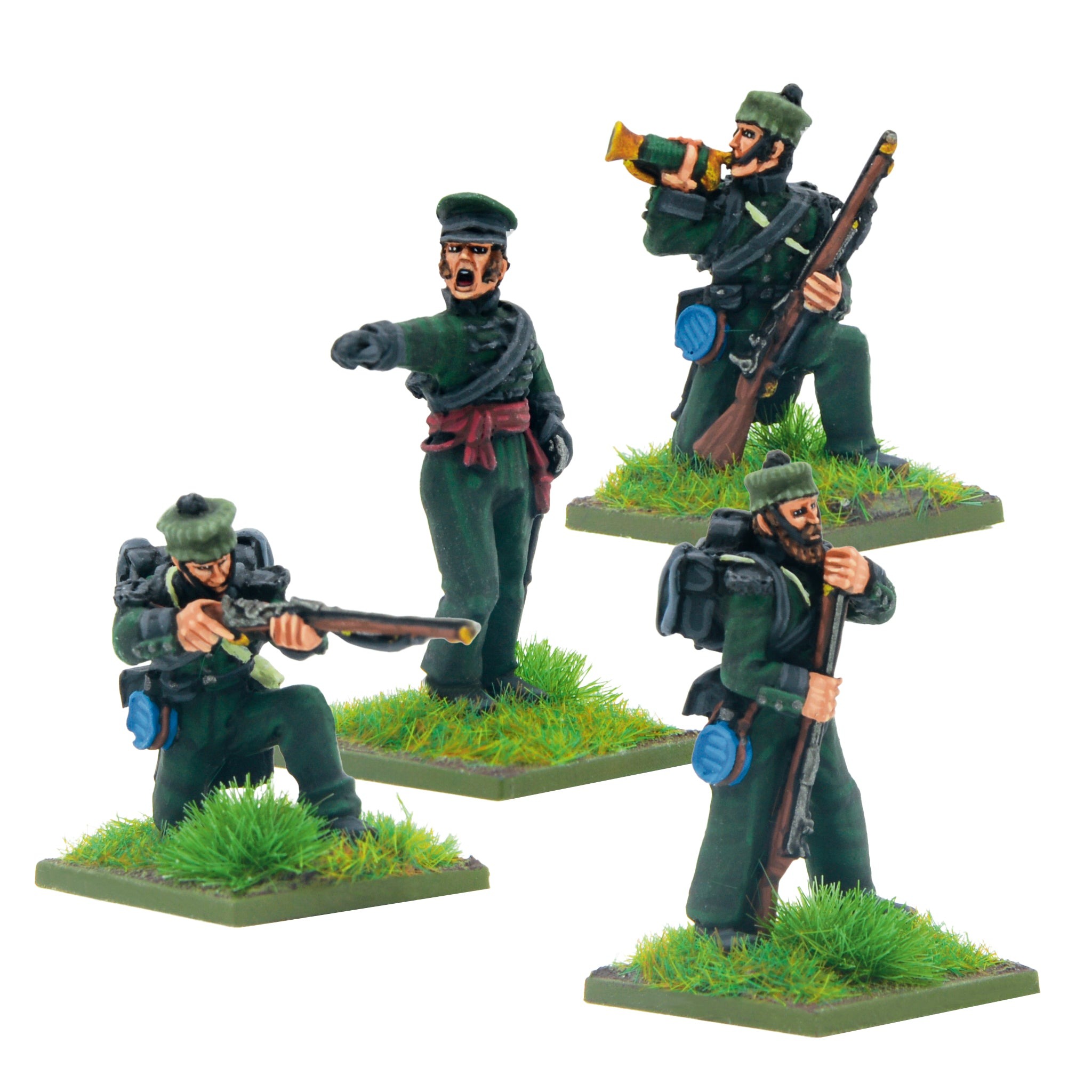 Crimean War British Rifle Brigade Fn Forage Caps Command