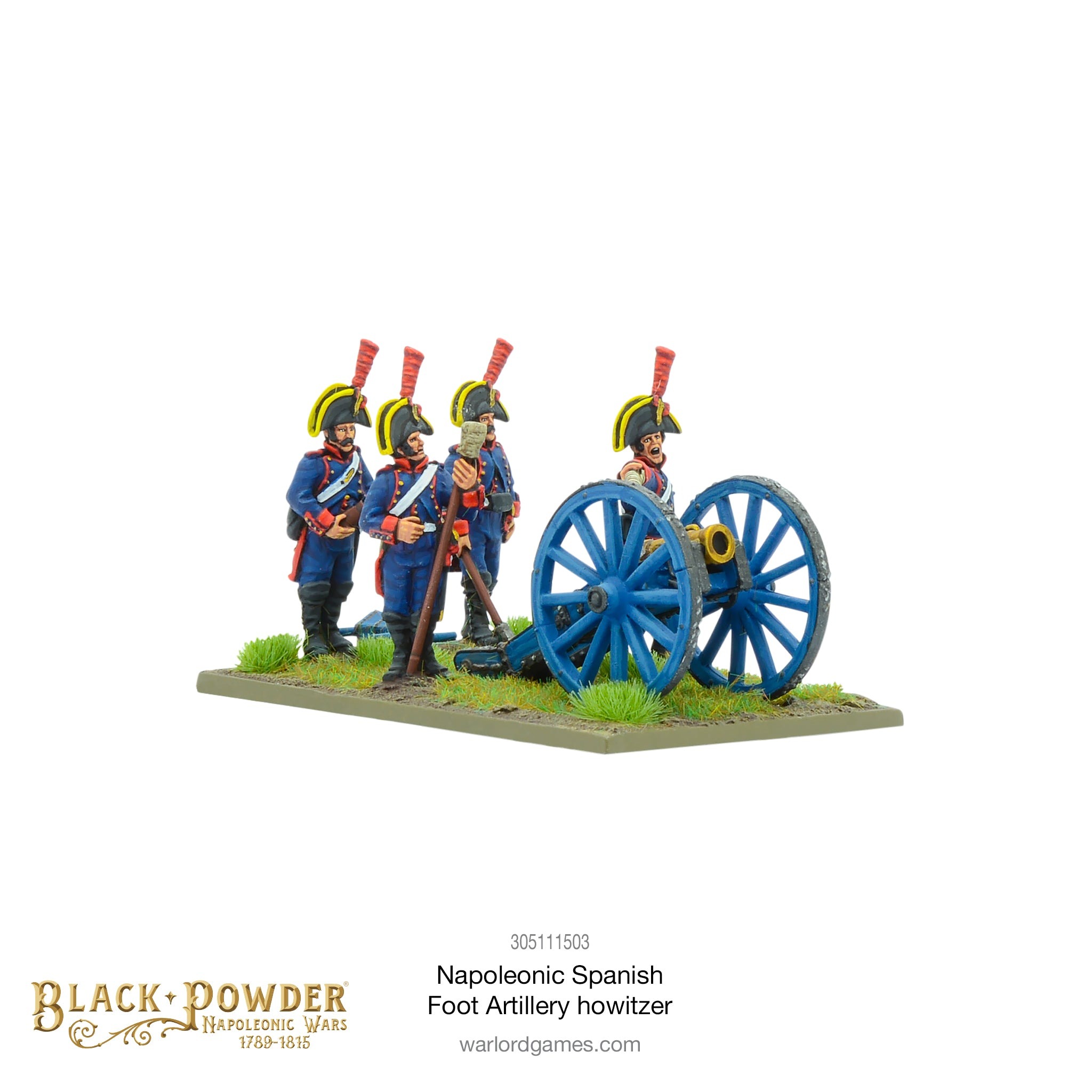 Napoleonic Spanish foot artilery Howitzer