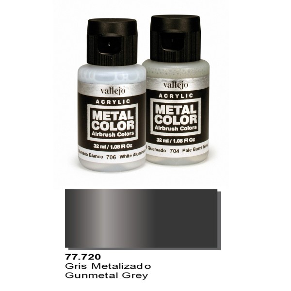Vallejo Metal Color - Gunmetal Grey (32ml)