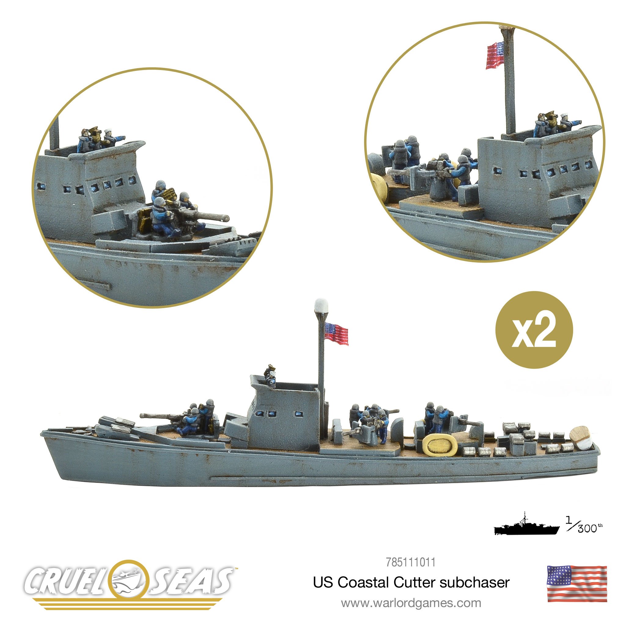 Cruel Seas US Coastal Cutter Subchaser