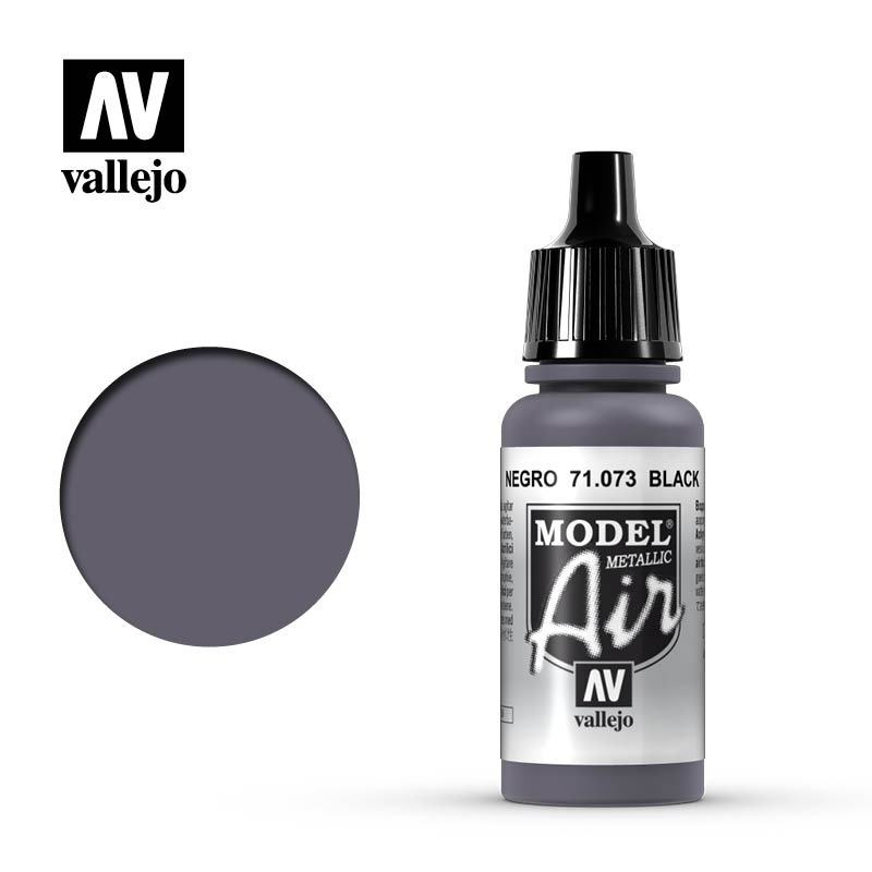 AV Vallejo Model Air - Black (Metallic)