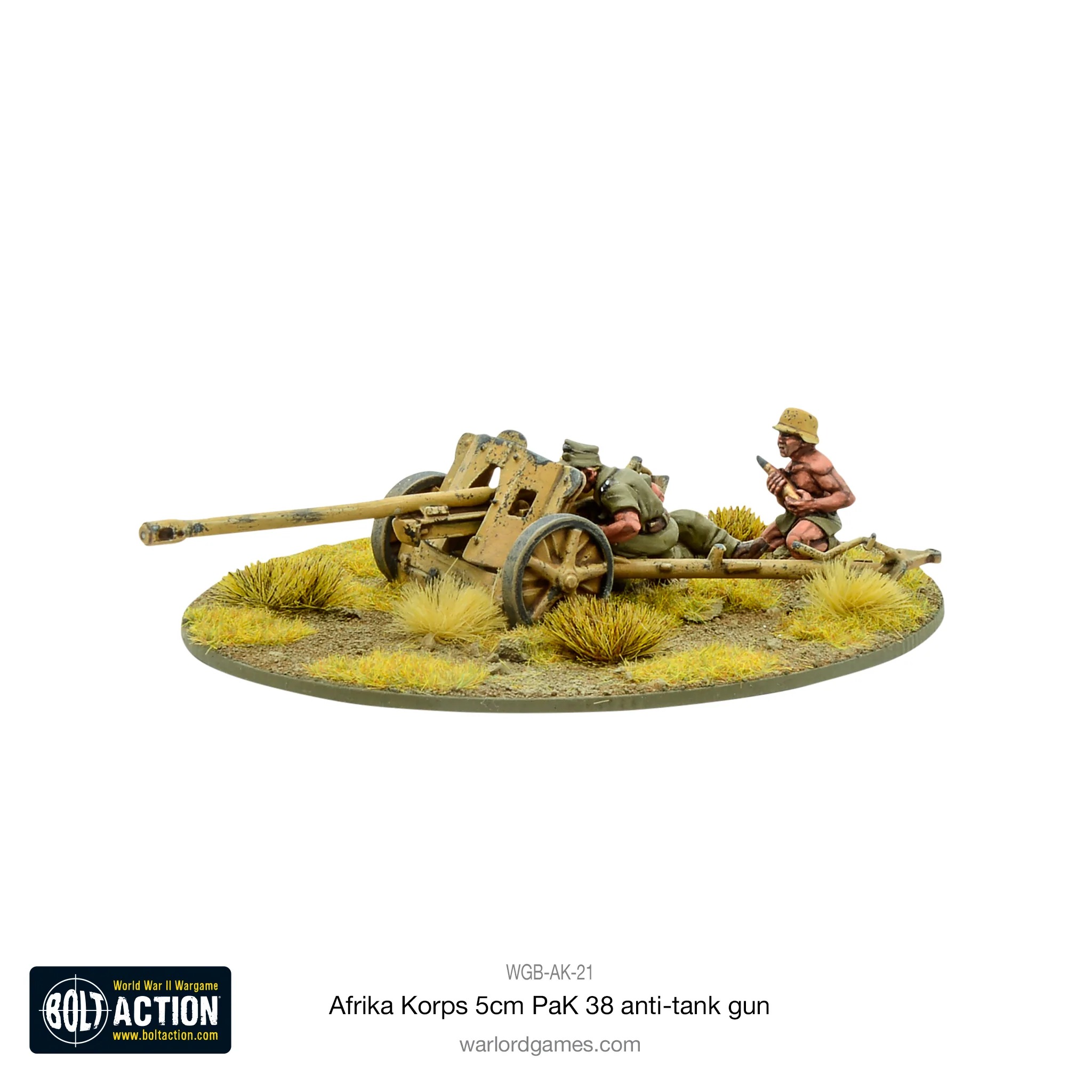 German Afrika Korps 5cm PAK 38 Anti-Tank Gun