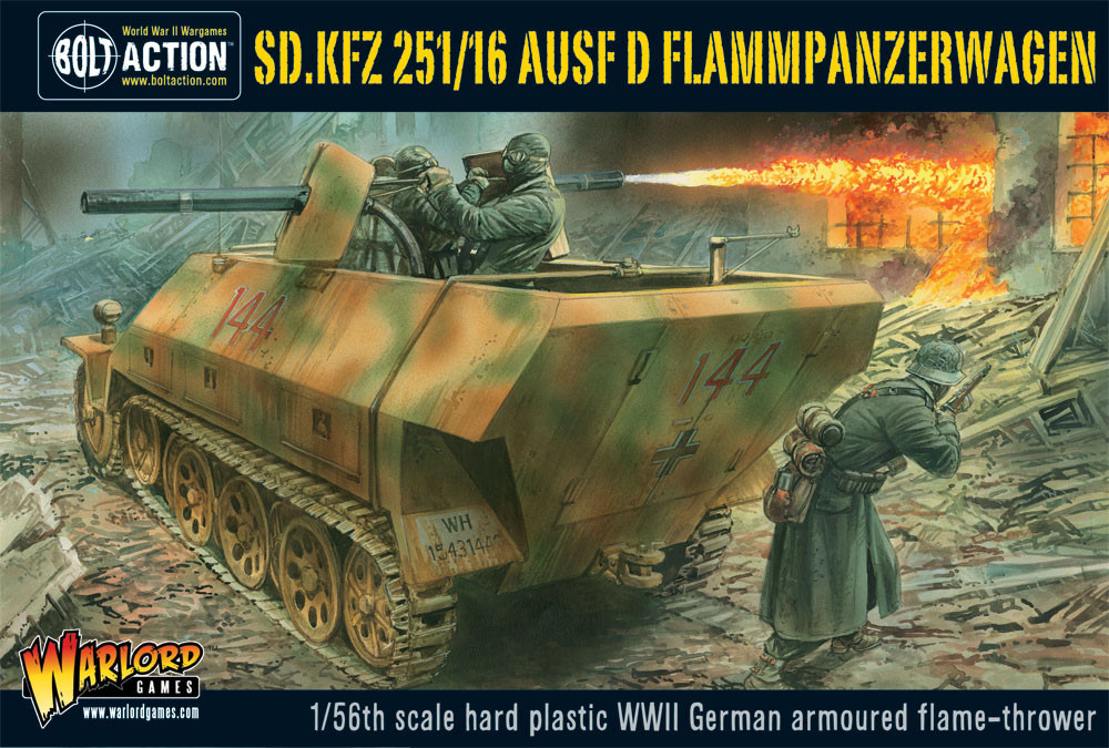 SD KFZ 251/16 Flammpanzerwagen Plastic Box Set