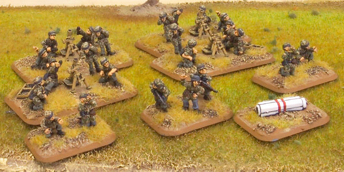 German Fallschirmjager Mortar Platoon