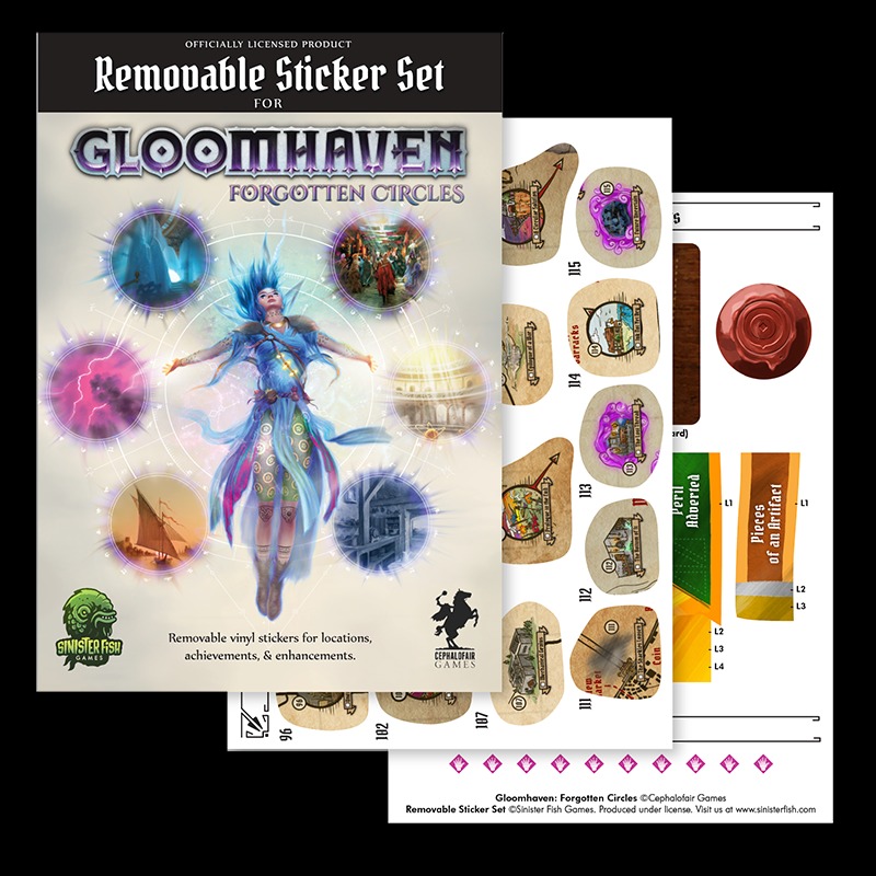 Removable Sticker Set for Gloomhaven: Forgotten Circle - WarGameStore