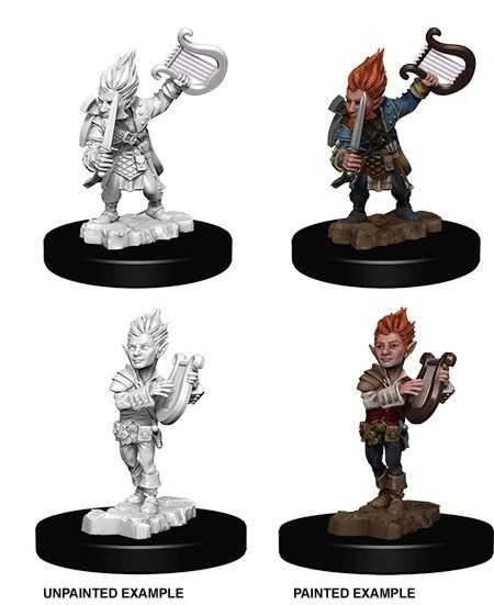 Pathfinder Deep Cuts Unpainted Miniatures: Gnome Male Bard