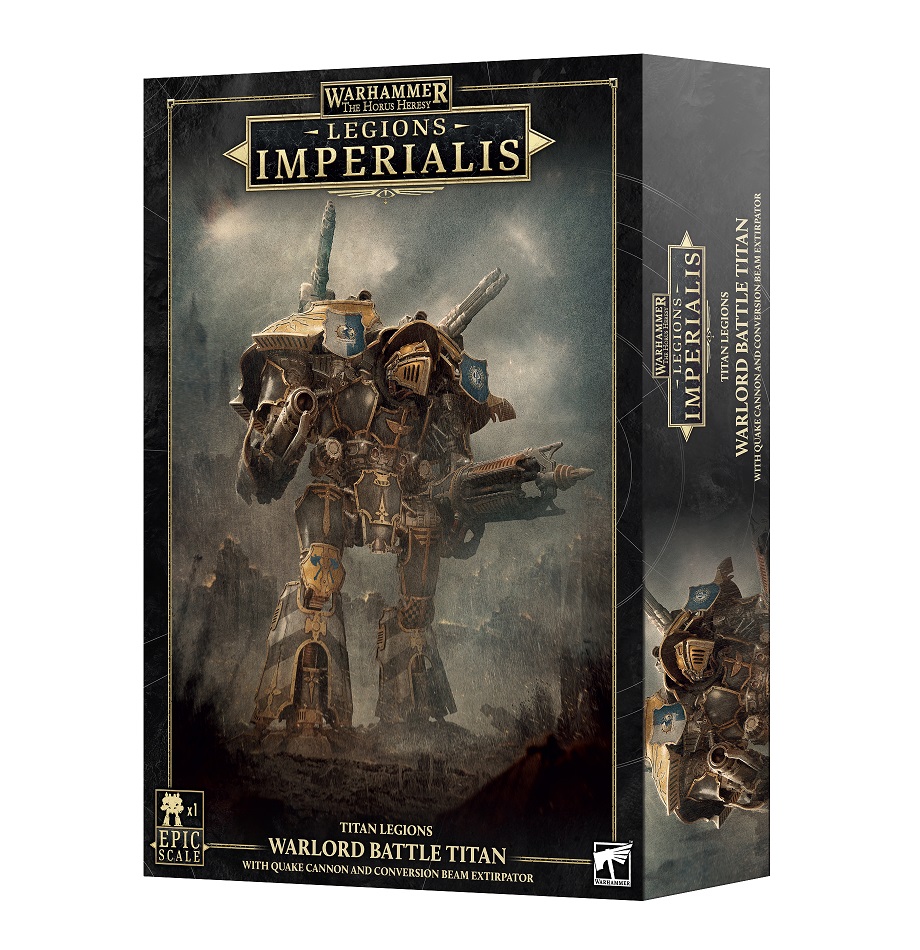 Legions Imperialis: Warlord Titan With Quake Cannon & Conversion Beam Extipator