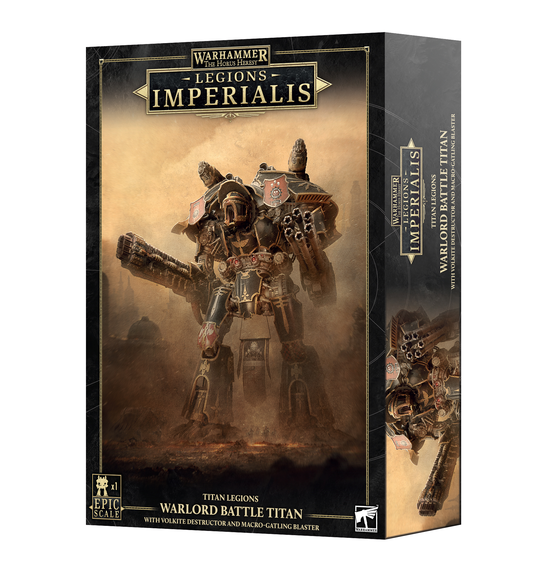 Legions Imperialis: Warlord Titan With Volkite Destructor & Macro Gatling Blaster