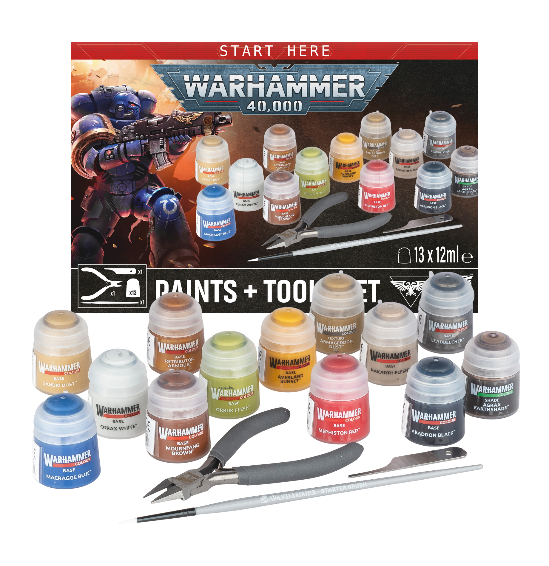 Warhammer 40,000 Paints + Tools