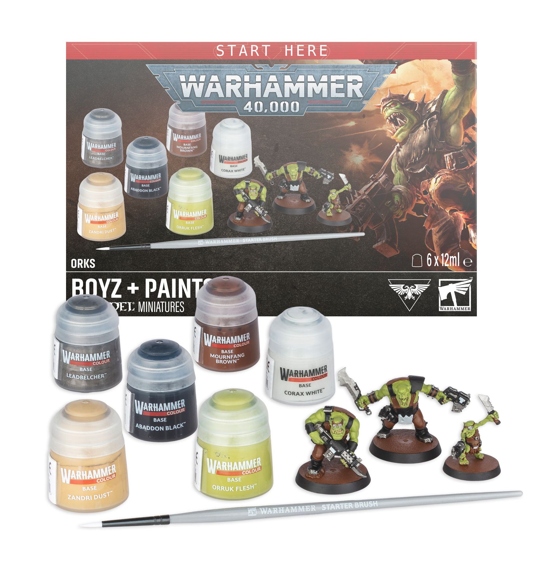 Warhammer 40,000: Orks + Paints