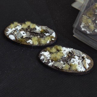 Battle Ready Winter Bases Oval 90mm