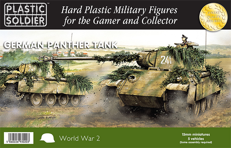 15mm WW2 German Panther Tanks 