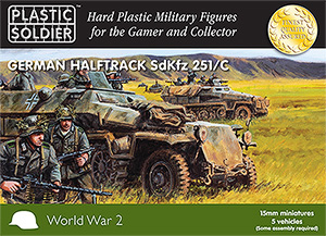 15mm WW2 German SdKfz 251 Ausf C Halftrack