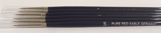Red Sable Paint Brush Size 3/0