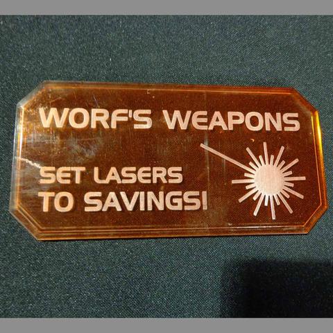 SIGN H - WORF'S WEAPONS