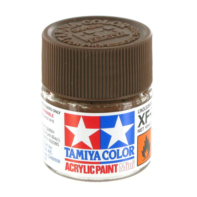 Tamiya 10ml Acrylic Mini XF-79 Lino Deck Brown
