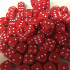 20 Red D6 (12mm) Dice