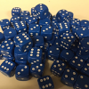 20 Blue D6 (12mm) Dice