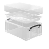 9L XL Really Useful Box with Lip Tray (Clear)