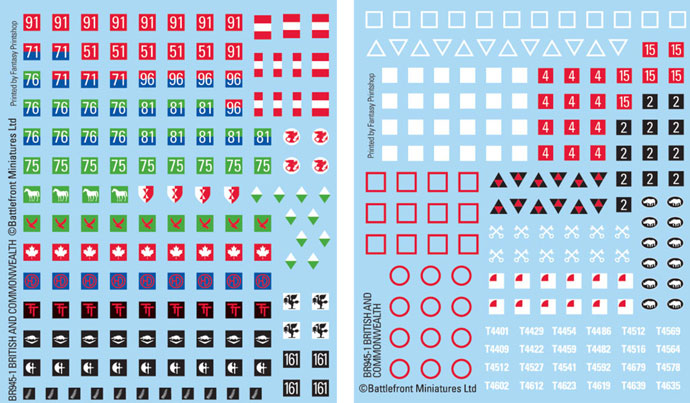 British and Commonwealth Decals 