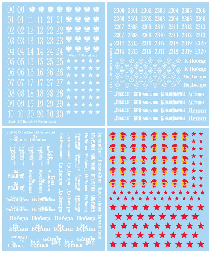 Soviet Decals (late)