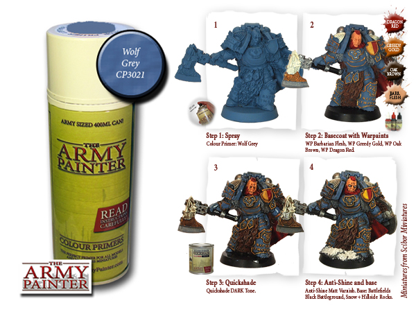 Wolf Grey Army Painter Spray