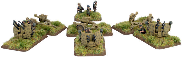 German Fallschirmjager 2cm Flakvierling 38 Anti-Aircraft Guns 