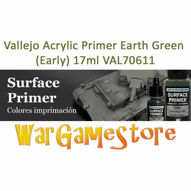 Vallejo Acrylic Primer Earth Green (Early) 17ml