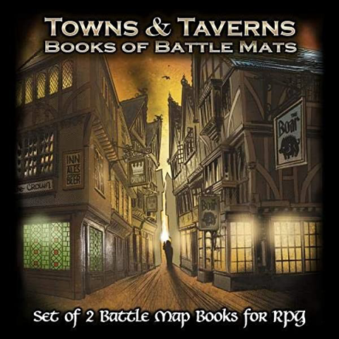 The Towns & Taverns Books of Battle Mats