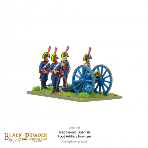 Napoleonic Spanish foot artilery Howitzer