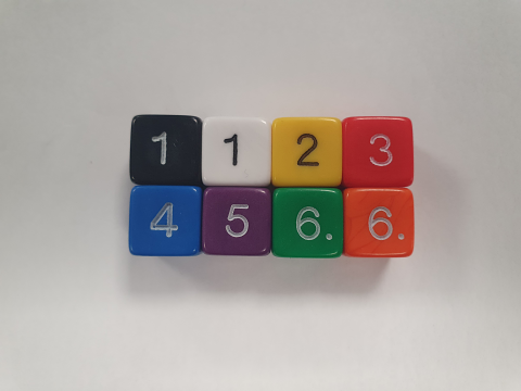 Dice Bag of 10 D6 14mm