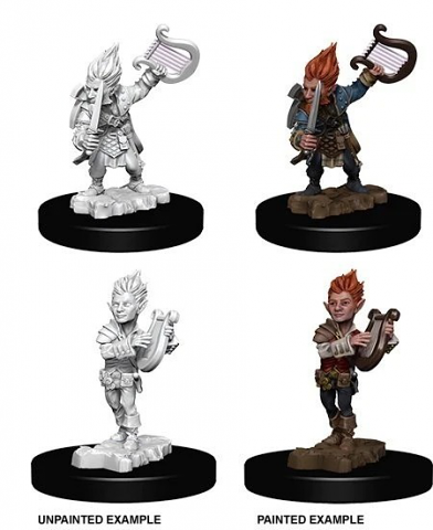 Pathfinder Deep Cuts Unpainted Miniatures: Gnome Male Bard