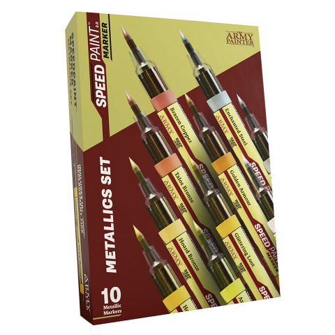Army Painter Speedpaint Marker: Metallics Set