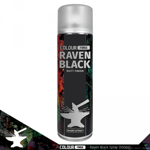Colour Forge Raven Black Spray (500ml)