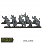 Warlords of Erehwon Halflings with Swords