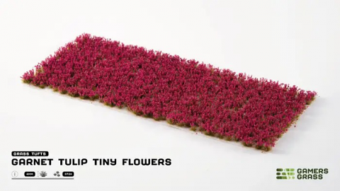 Garnet Tulip Tiny Flowers