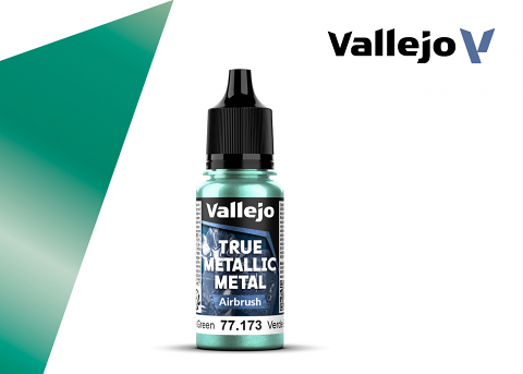 Vallejo True Metallic Metal Airbrush – Beetle Green (18ml)