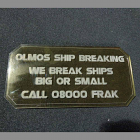 SIGN G - OLMOS SHIP BREAKING