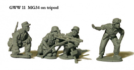 MG34 with Tripod with 4 Crew