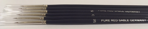 Red Sable Paint Brush Size 5/0