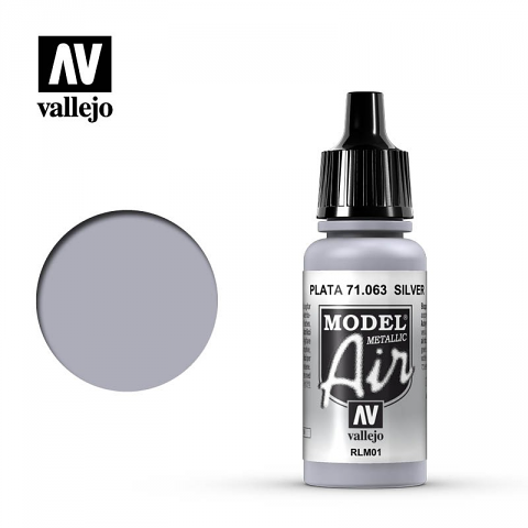 AV Vallejo Model Air - Silver (Metallic)