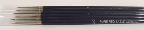 Red Sable Paint Brush Size 3/0
