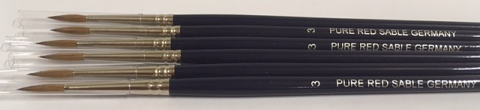 Red Sable Paint Brush Size 3