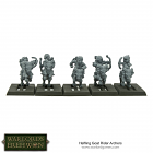Warlords of Erehwon Halfling Goat Riders with Bows