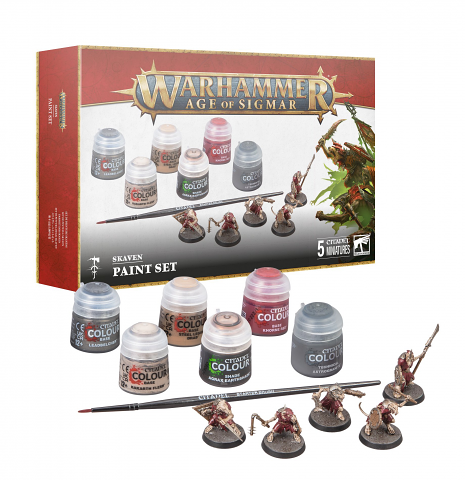 Age Of Sigmar Skaven And Paint set