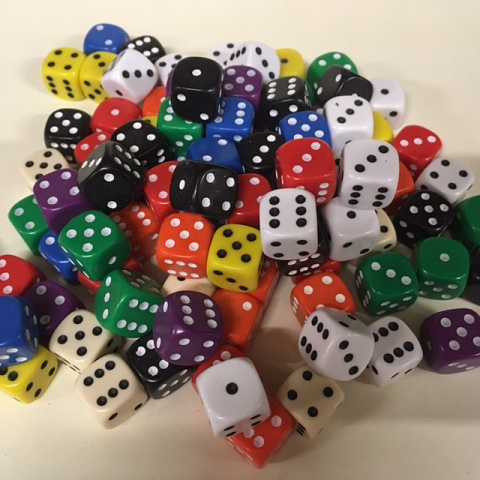 20 Assorted D6 (12mm) Dice
