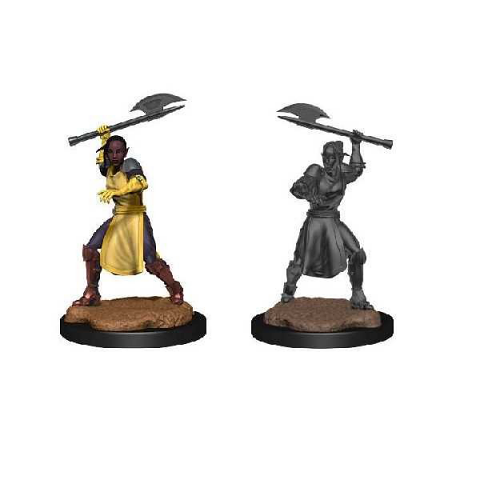 Critical Role Unpainted Miniatures: Half-Elf Echo Knight and Echo Female
