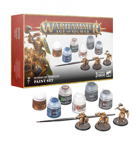 Age Of Sigmar Stormcast Eternals And Paint Set