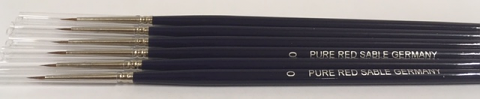 Red Sable Paint Brush Size 0